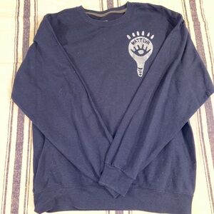 Navy Blue Graphic Men's Sweater